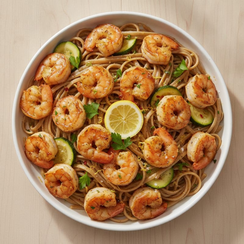 Garlic Butter Shrimp Scampi with Linguine