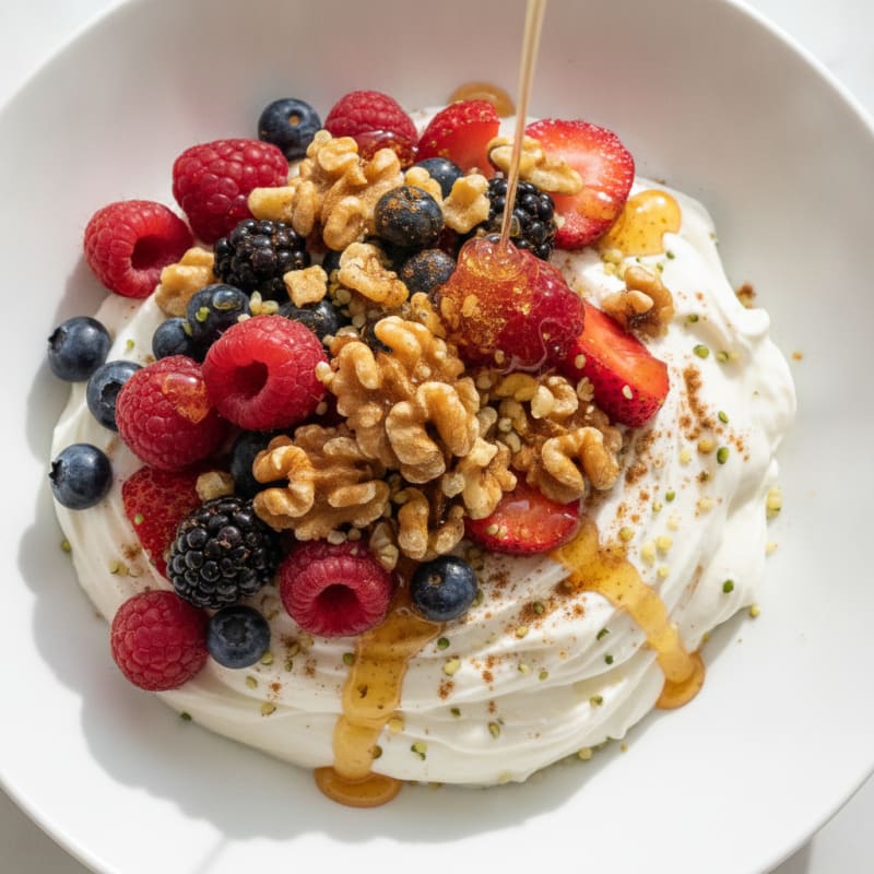High-Protein Greek Yogurt Berry Bowl