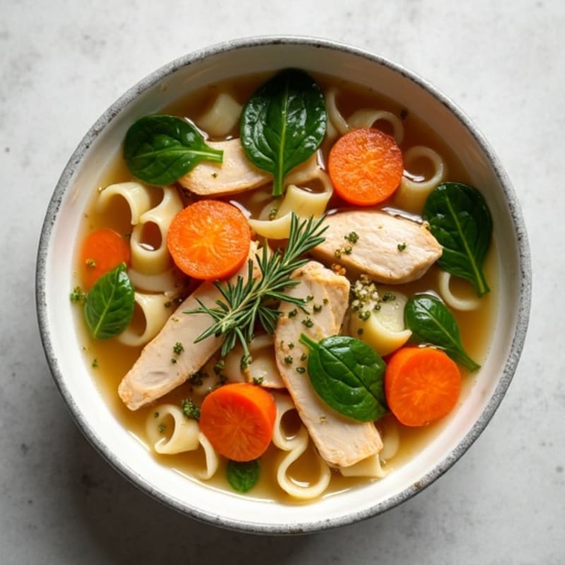 Herb-Roasted Chicken and Vegetable Noodle Soup
