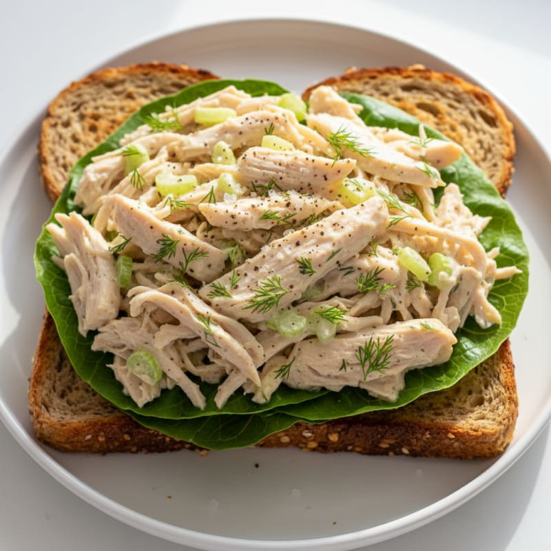 Zesty Lemon-Herb Chicken Salad Sandwich