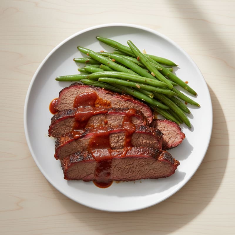 Slow-Smoked Texas Brisket with BBQ Glaze