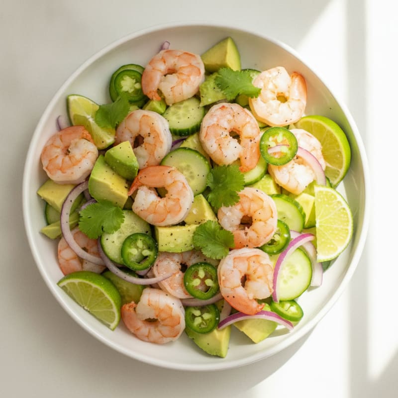 Zesty Shrimp Avocado Ceviche