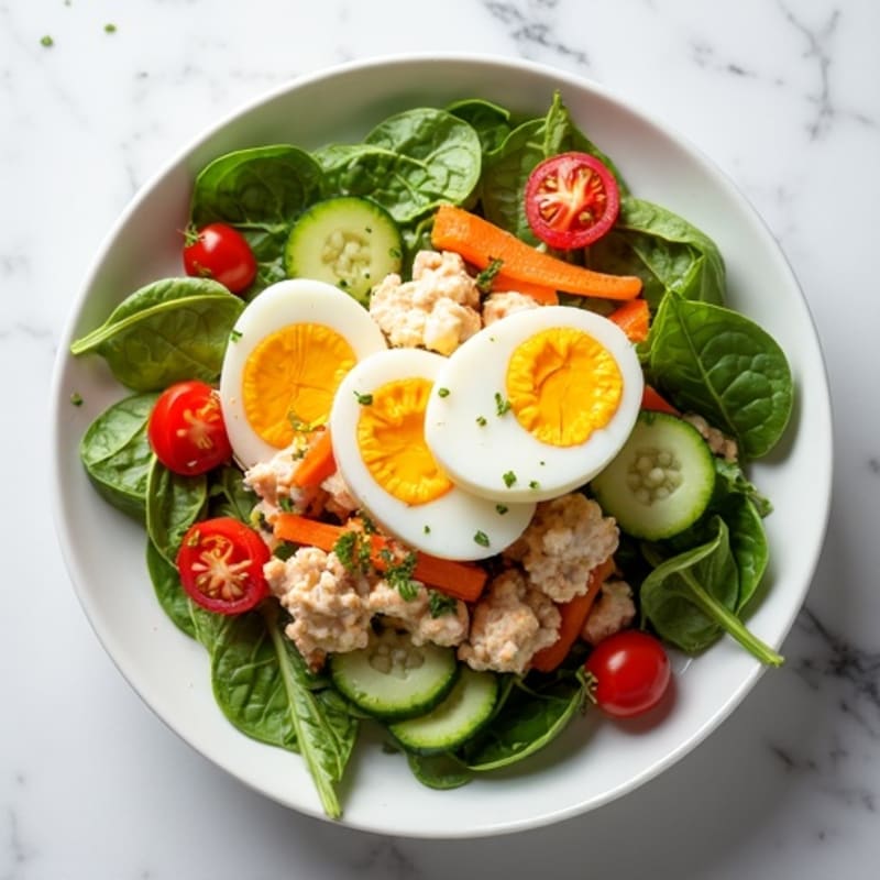 Fresh Imitation Crab Salad with Crisp Veggies