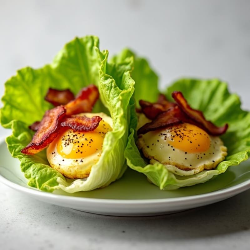 Crispy Bacon and Creamy Avocado Lettuce Wraps