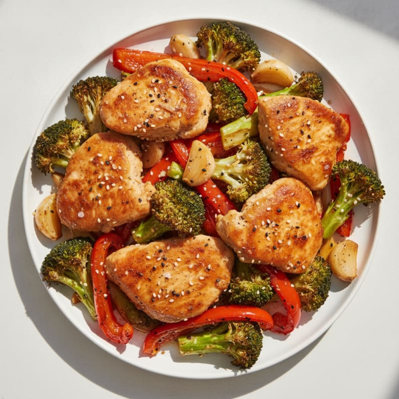 Teriyaki Chicken with Roasted Vegetables