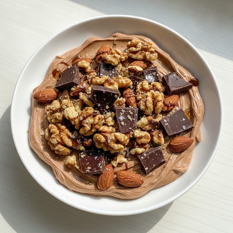 Dark Chocolate Nut Cluster Protein Bowl