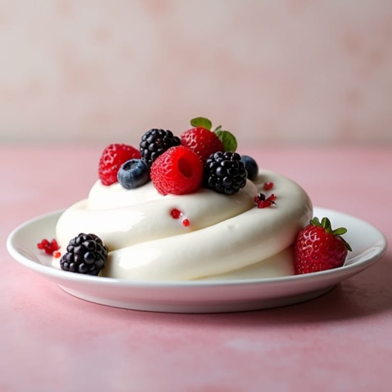 Silky Greek Yogurt Protein Mousse with Fresh Berries