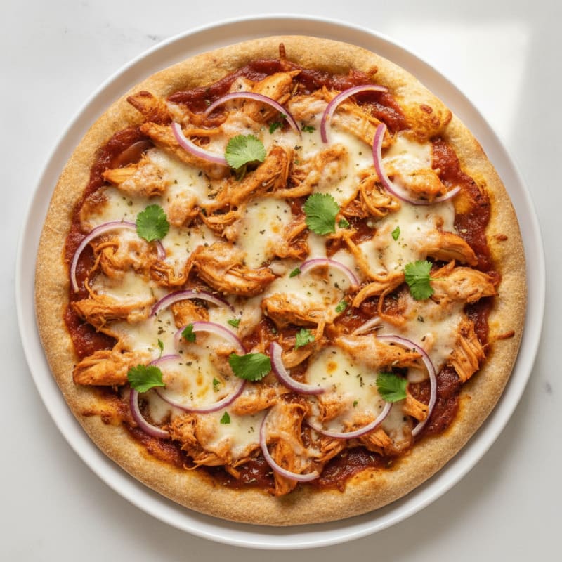 High-Protein BBQ Chicken Pizza