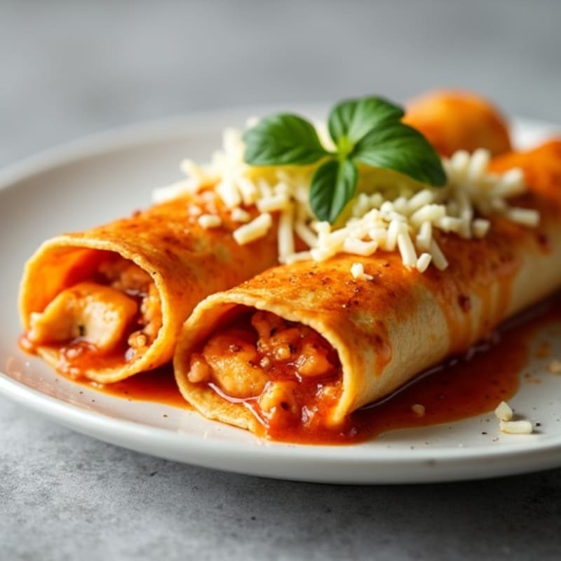 Baked Smoky Chipotle Chicken Enchiladas