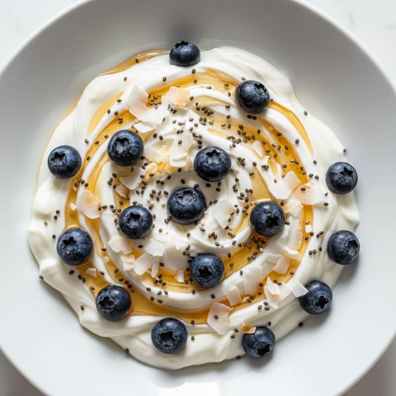 Creamy Greek Yogurt with Berries and Chia Seeds