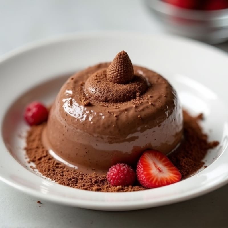 Silky Chocolate Protein Pudding with Almond Butter