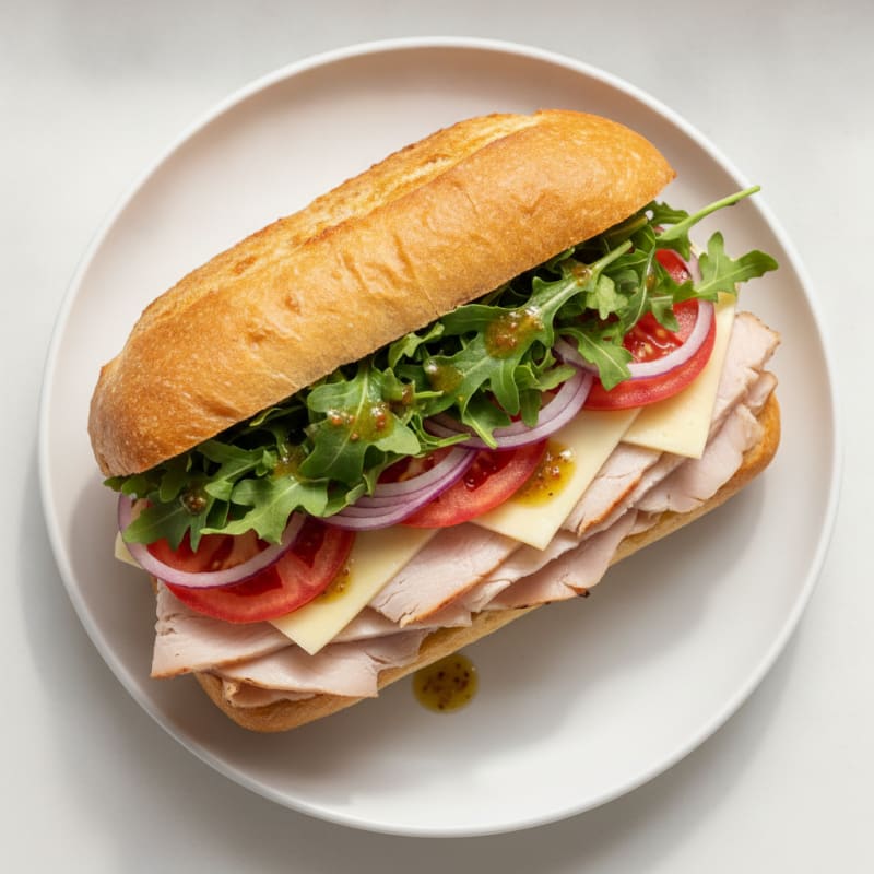 Clean Italian Deli Cold Cut Sandwich