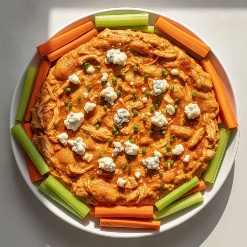 Zesty Buffalo Chicken Protein Dip