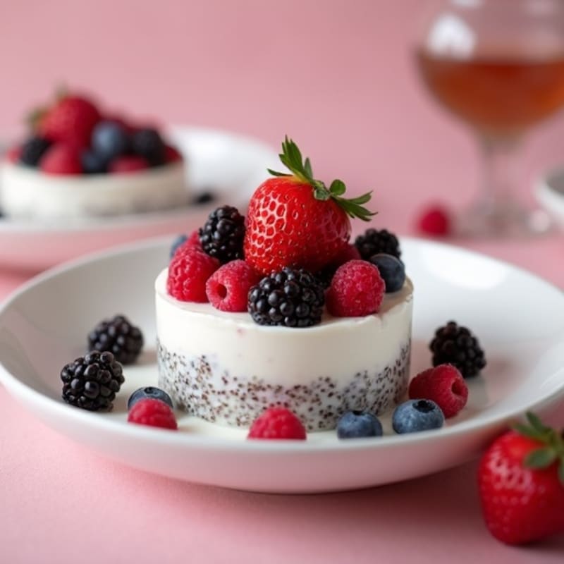 Creamy Vanilla Berry Chia Pudding