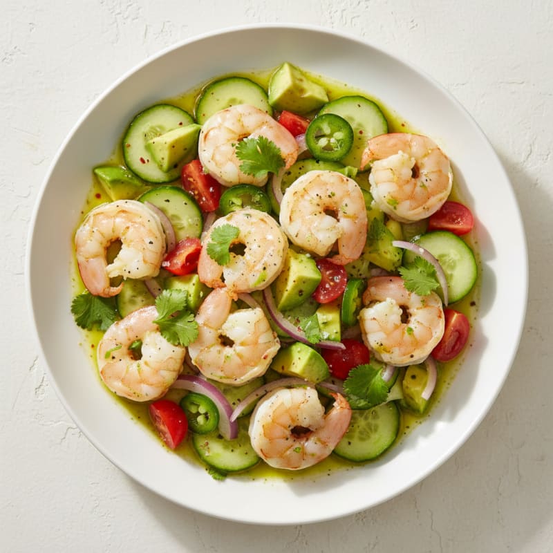 Zesty Chili-Lime Shrimp Ceviche with Avocado