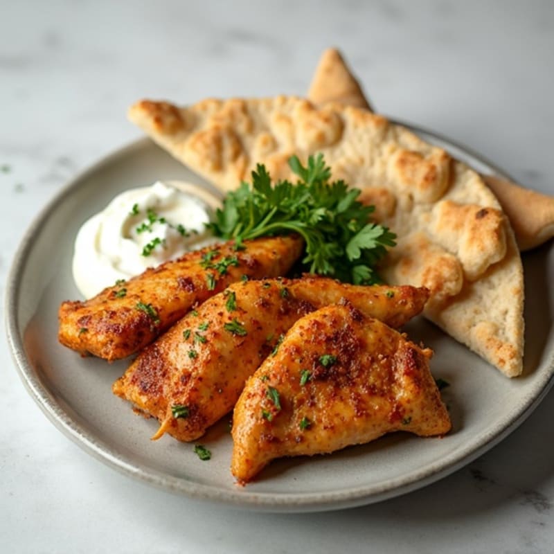 Herb-Spiced Chicken Shawarma with Garlic Sauce