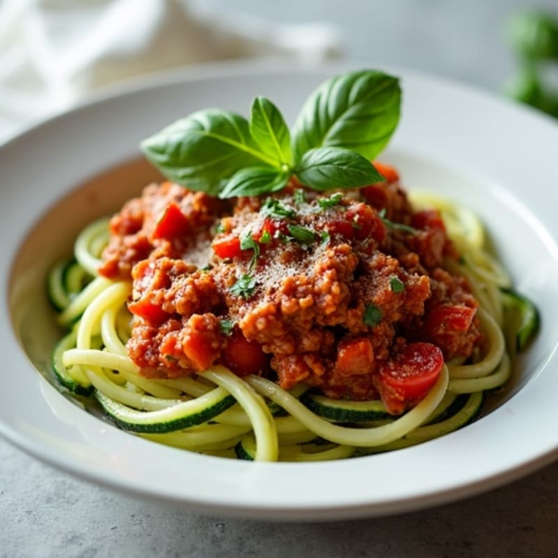 Protein-Packed Turkey Bolognese with Zucchini Noodles