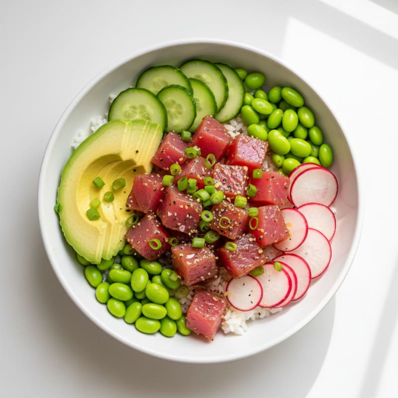 Zesty Hawaiian Tuna Poke Bowl