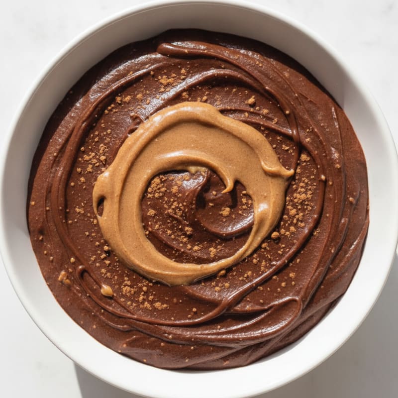 Silky Chocolate Protein Pudding with Almond Butter
