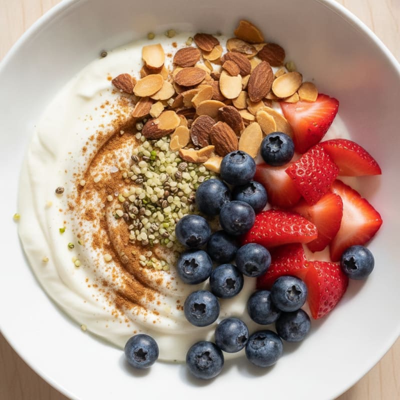Greek Yogurt Berry Nut Bowl