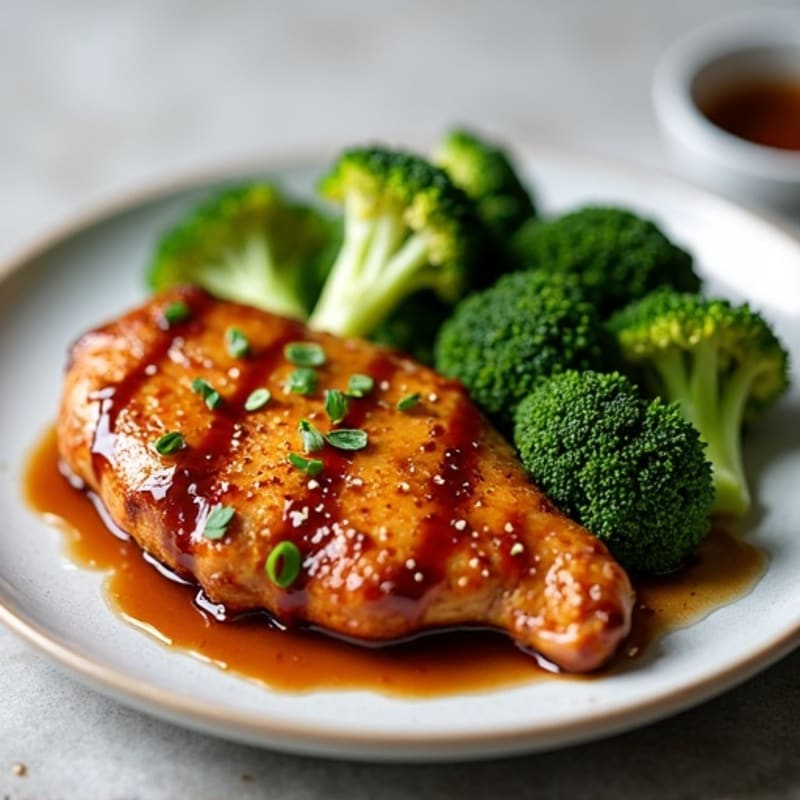 Sticky Teriyaki Chicken with Roasted Broccoli