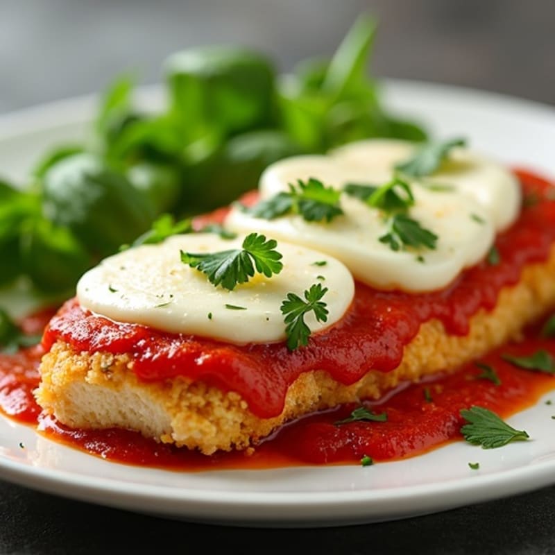 Crispy Baked Chicken Parmesan with Fresh Herbs
