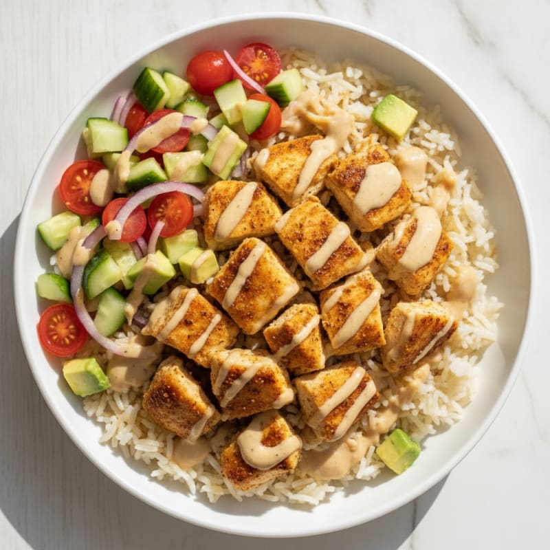 Chicken Shawarma Rice Bowl