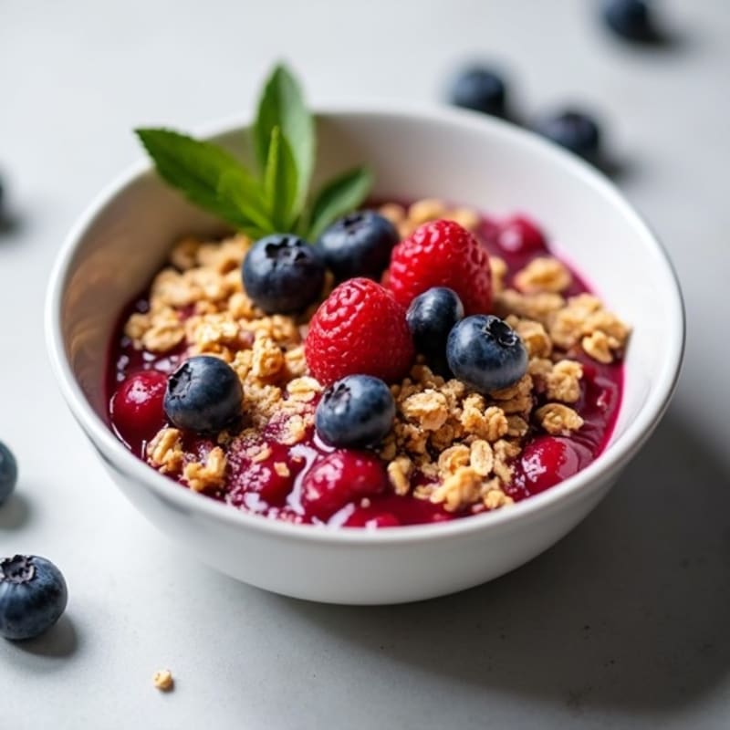 Baked Berry Protein Crumble