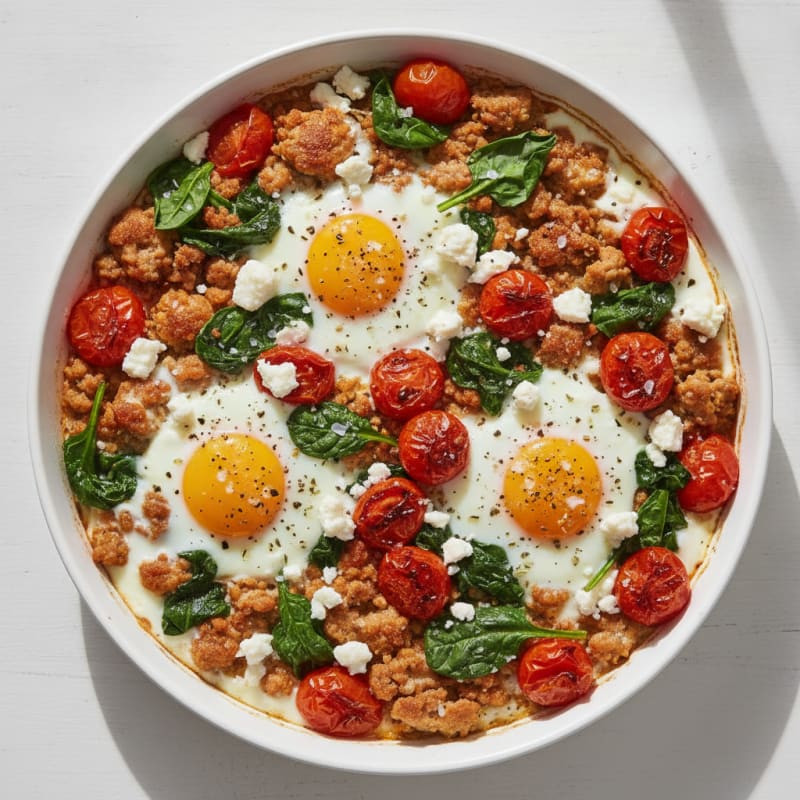 Baked Eggs with Roasted Tomatoes