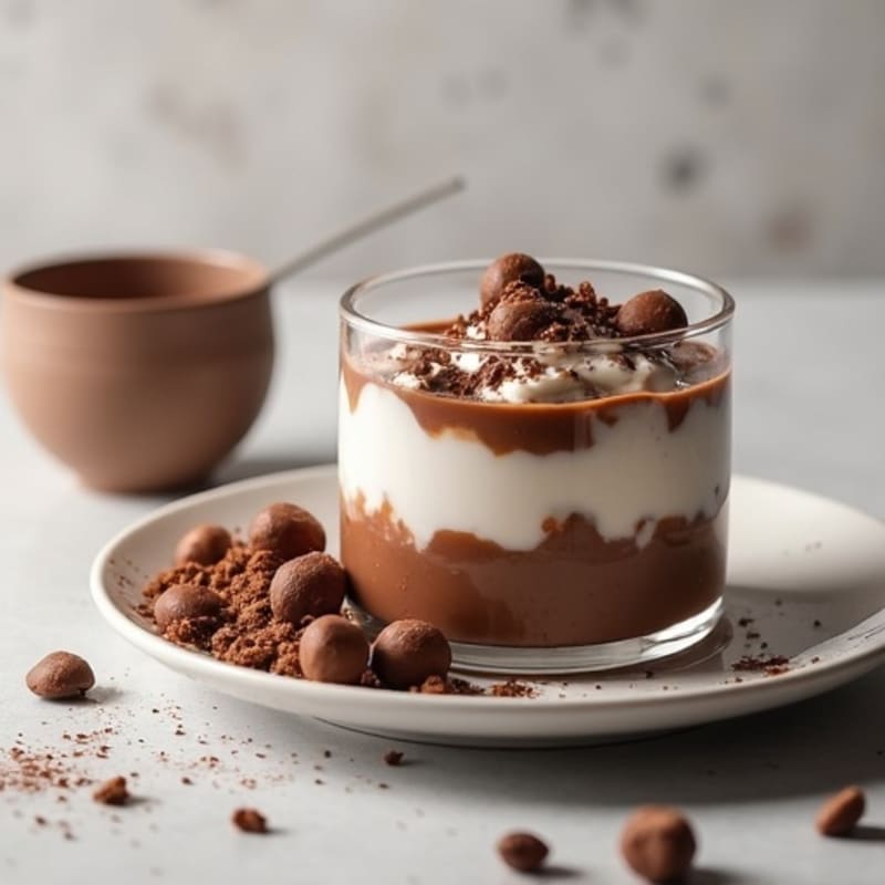 Silky Chocolate Protein Pudding with Greek Yogurt