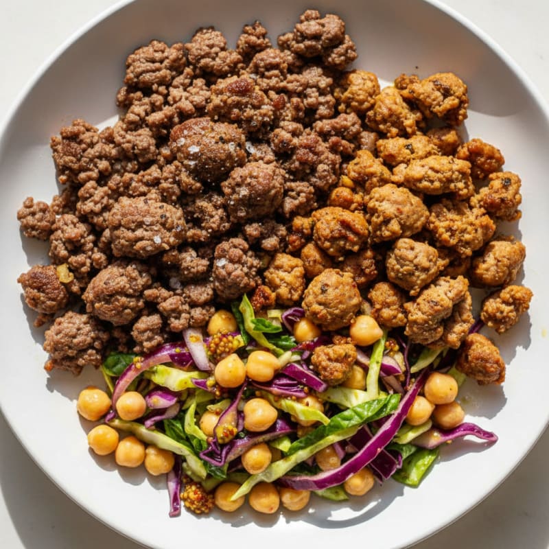 Hearty Beef and Sausage Plate