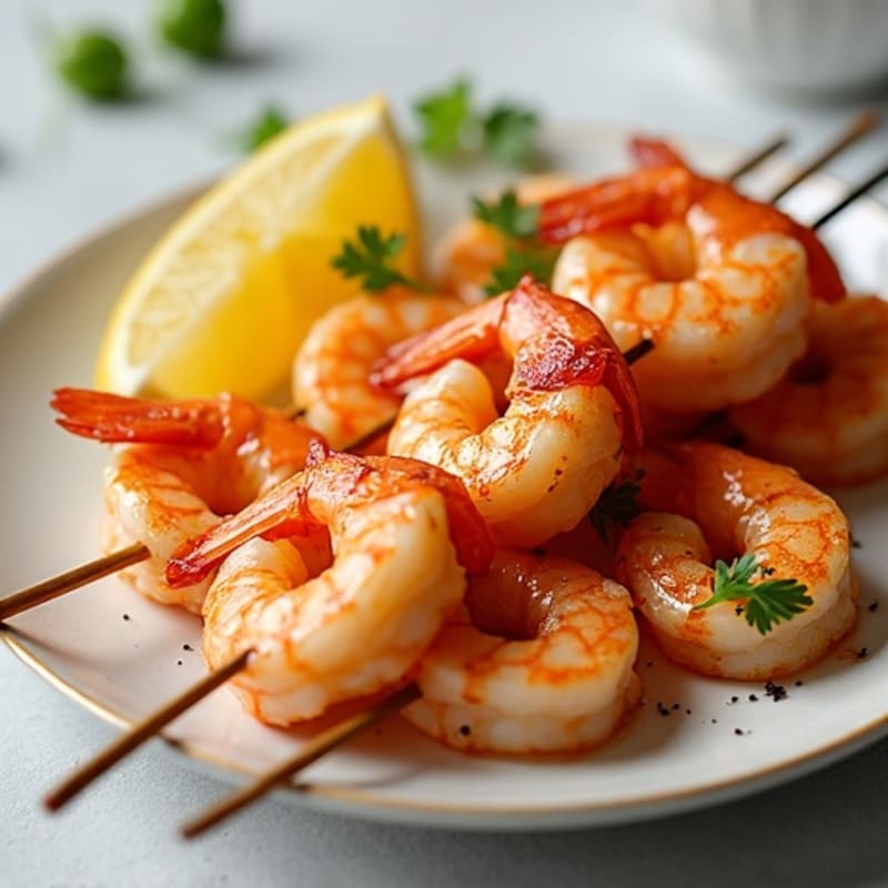 Citrus-Garlic Roasted Shrimp Skewers