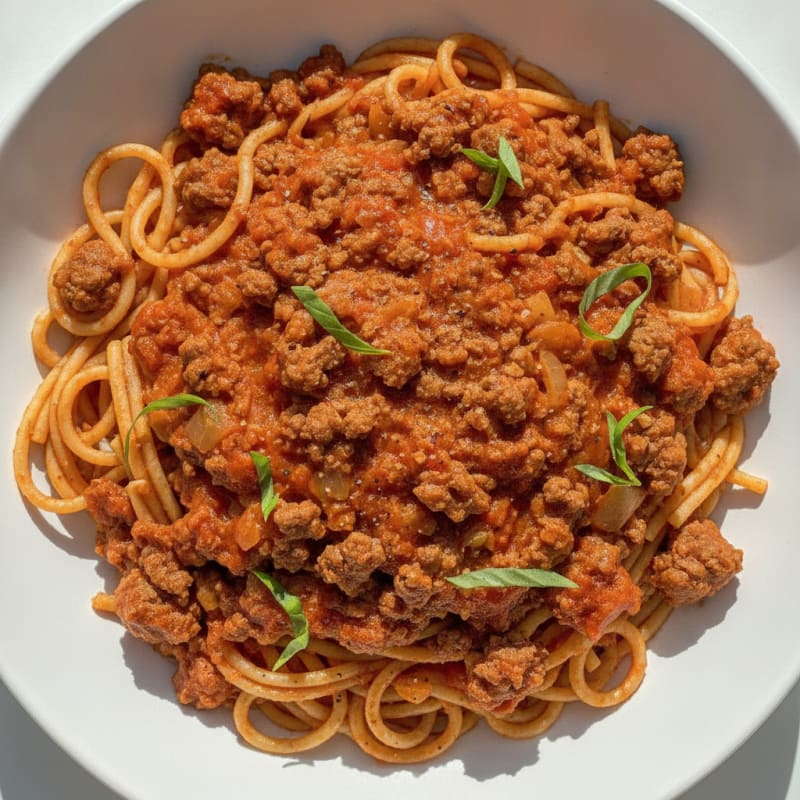 Classic Beef Spaghetti with Marinara