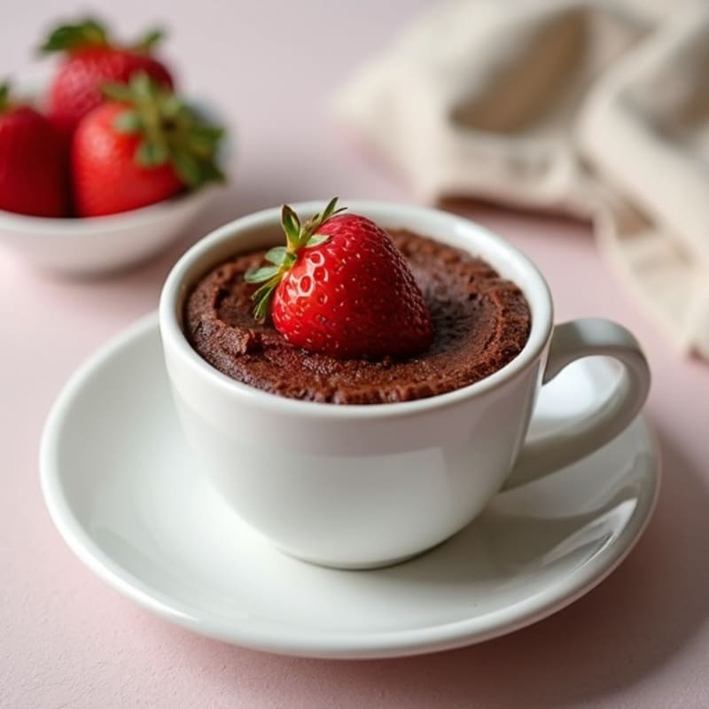 Healthy Chocolate Protein Mug Cake