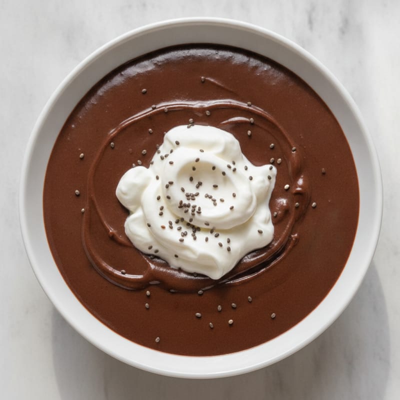 Silky Chocolate Protein Pudding with Greek Yogurt