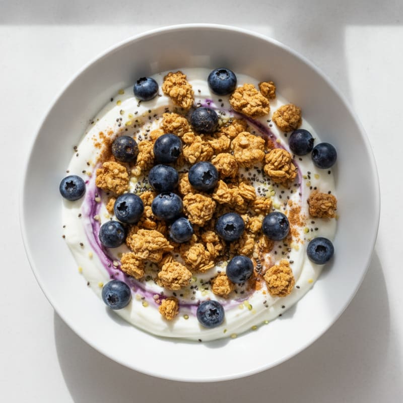 Blueberry Yogurt Bowl with Granola