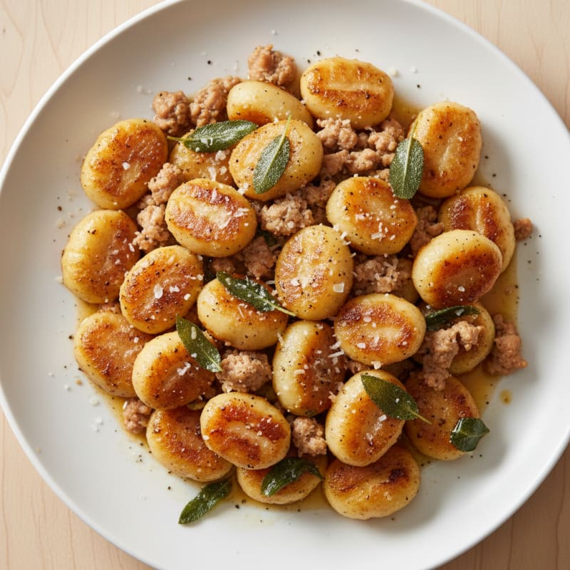 Ricotta Gnocchi with Sage Butter Sauce