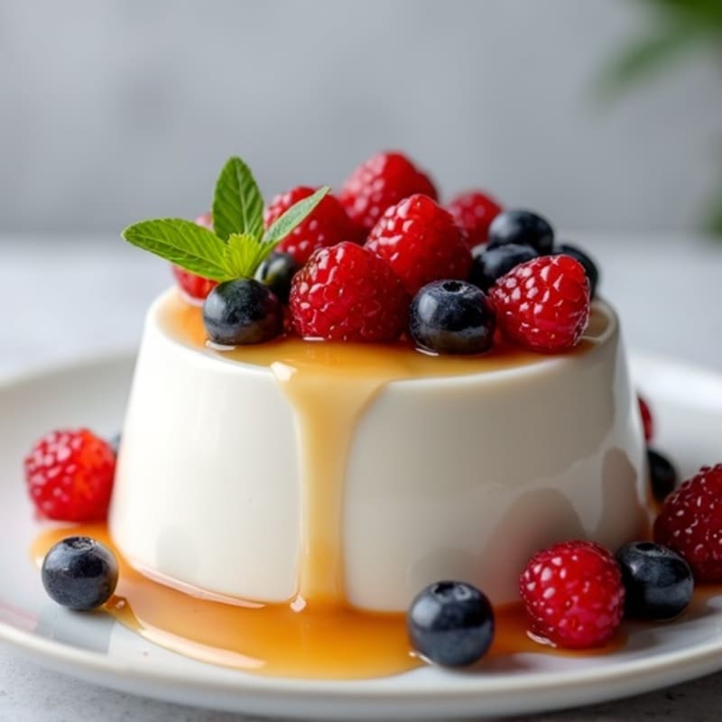Silky Greek Yogurt Protein Mousse with Fresh Berries