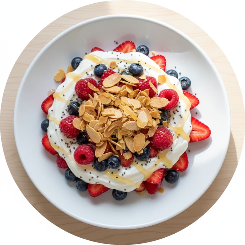 Creamy Greek Yogurt Protein Parfait with Berries