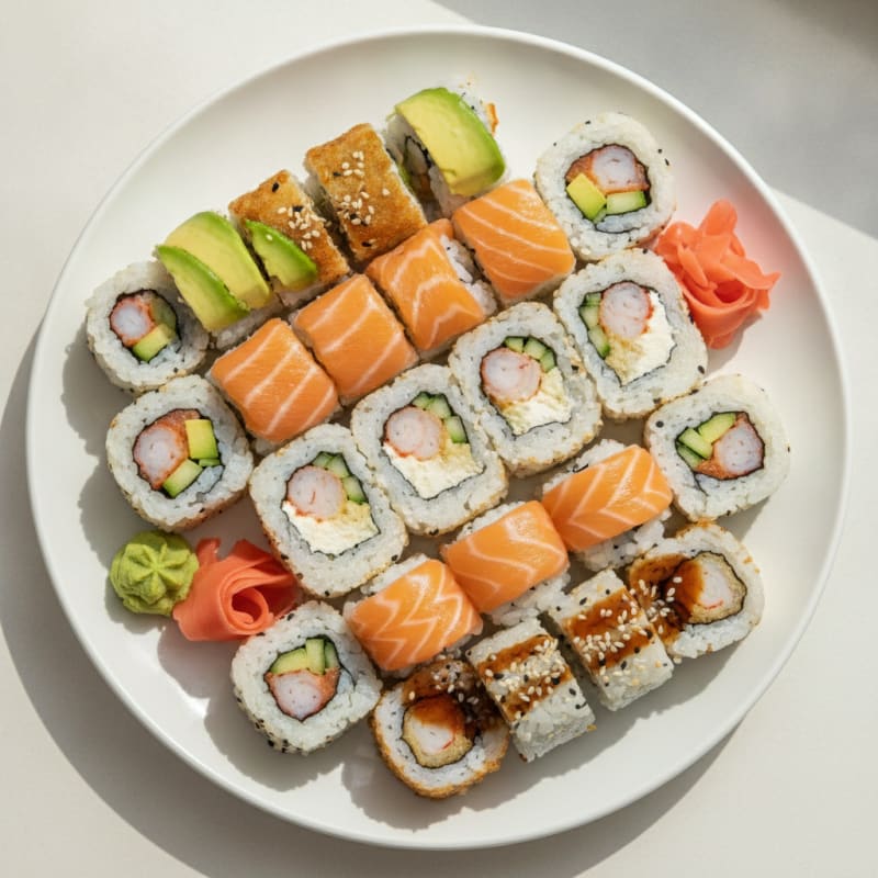 Assorted Fresh Sushi Rolls