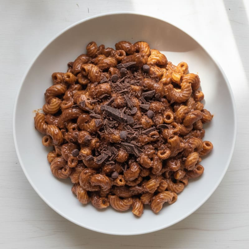 Silky Chocolate Protein Macaroni and Cheese