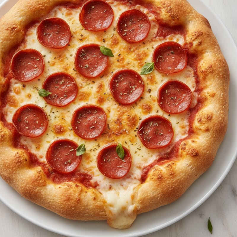 Stuffed Crust Pepperoni Pizza