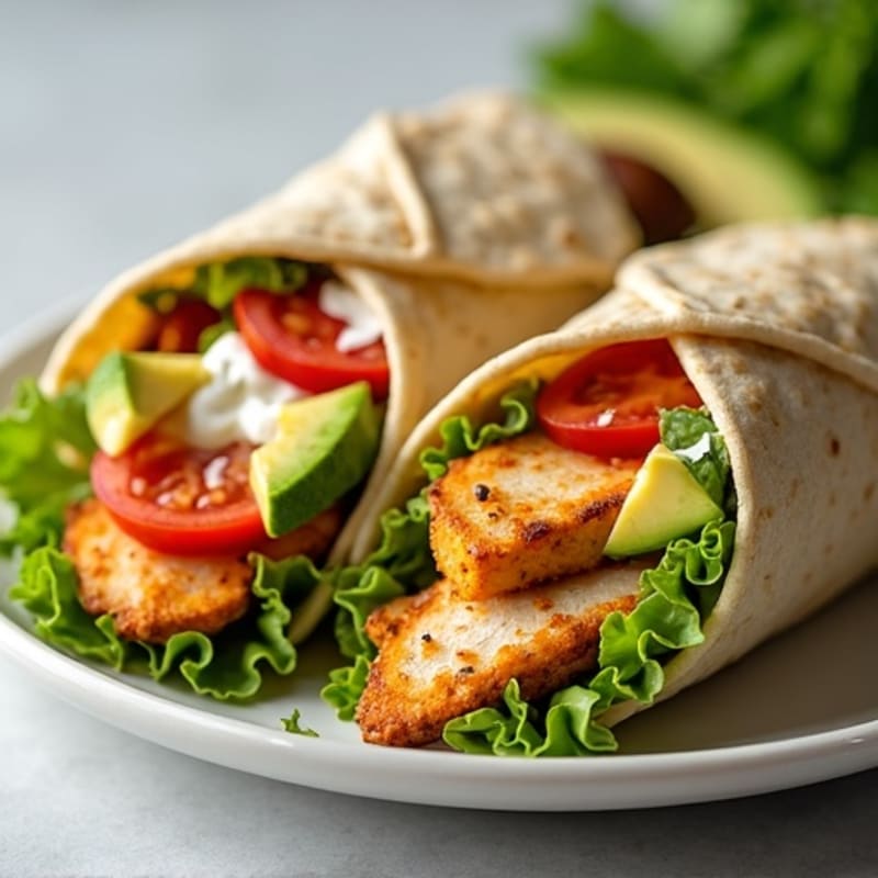 Fresh Buffalo Chicken Wraps