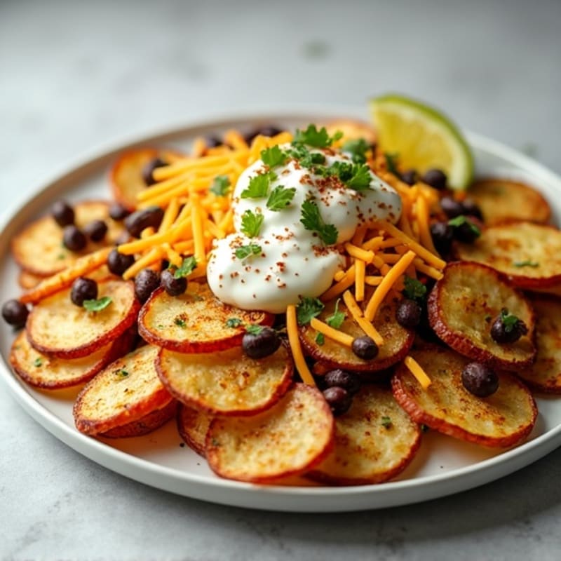 Crispy Sheet Pan Potato Nachos