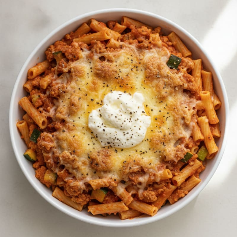 Classic Baked Ziti with Ricotta