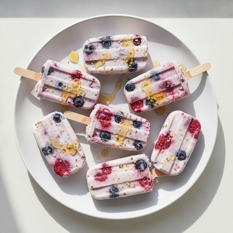 Berry Bliss Yogurt Popsicles