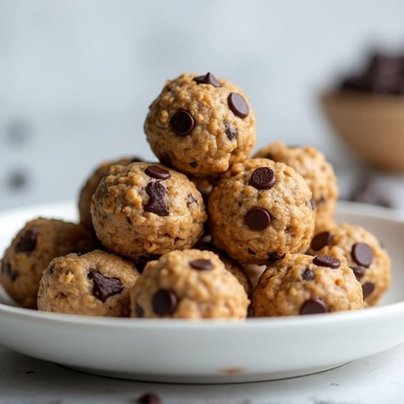 No-Bake Chocolate Chip Protein Cookie Dough Bites