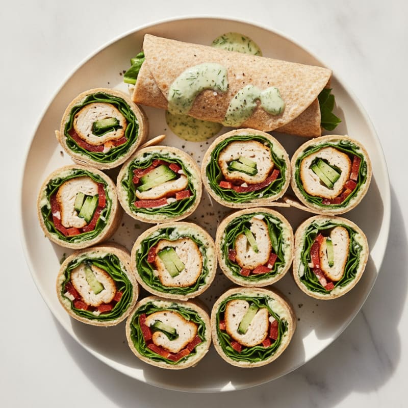 Chicken and Veggie Roll-Ups