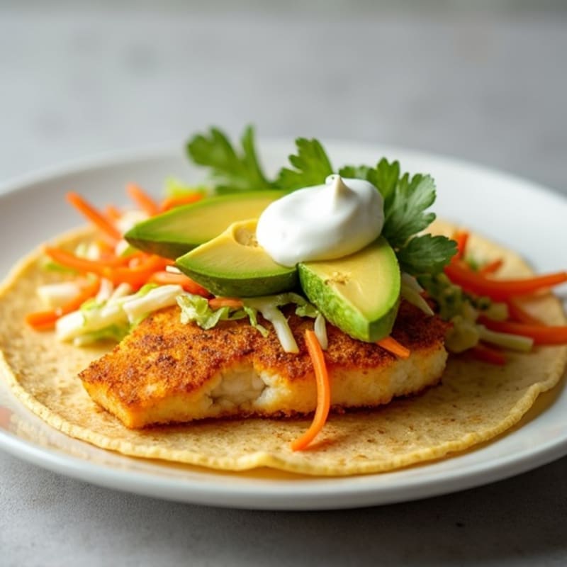 Crispy Baked Fish Tacos with Fresh Slaw