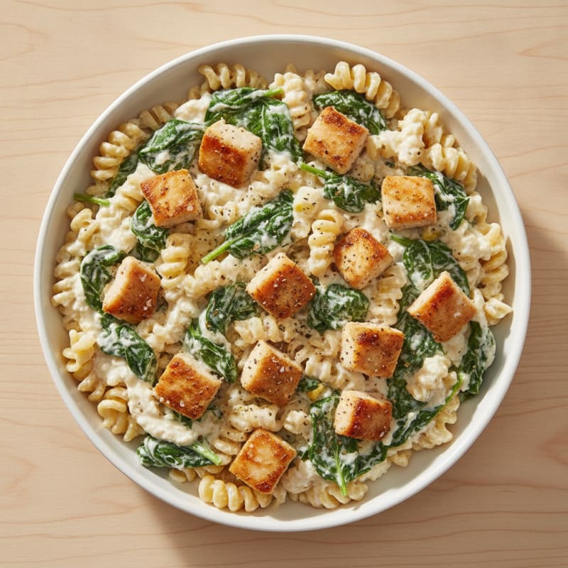 Chicken and Spinach Pasta Skillet